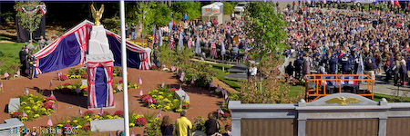 Overhead view of Ceremony