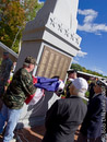 Unveiling of additional World War II Monument by Veteran Post    Commanders & World War II Veterans